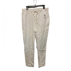 Old Navy Linen Blend White Pants